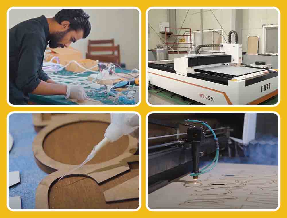 our work station at craftneon